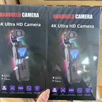 Caméra de poche 4K portable pour l'extérieur, WiFi, écran tactile 1,72 pouces, caméra stabilisée, caméra vidéo pour vlog, suivi du visage, caméras d'action de poche