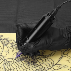 เครื่องสักปากกาแบบใช้แบตเตอรี่สีดำ ระยะชัก 4.0 มม. พร้อมหัวต่อ RCA สำหรับ PMU - Product Image 3