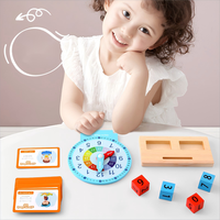 2024 New Digital DIY Holz Matching Wecker Buch Absorbed Fun Game Kinder Montessori Lernspiel zeug für Kinder Jungen Mädchen