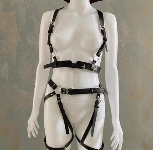 Imbracatura in pelle Sexy da donna Sexy Lingerie Sexy <span class=keywords><strong>BDSM</strong></span> vestito sessuale reggicalze Lingerie biancheria intima gotica erotica imbracatura per il corpo - Product Image 6