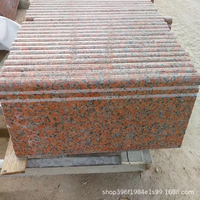 Dalle de granit rouge naturel poli G386 au design moderne pour cuisines intérieures, escaliers, salles de bain et utilisation extérieure