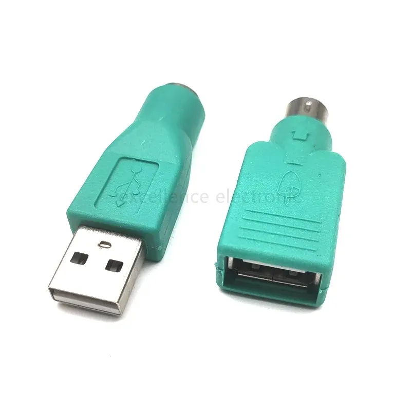 USB Male Female to PS2 Connector For PS/2 Female Cable Adapter Converter For Computers PC Laptop Notebooks Keyboard Mouse