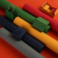 Papel de Terciopelo de Lujo con Textura Suave y Colorida, Papel Flocado de 250g/300g para Decoración de Cajas de Joyería
