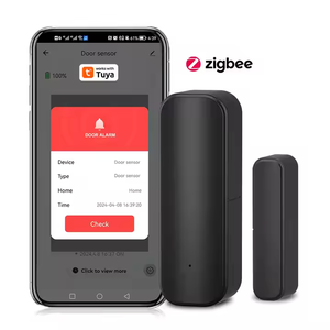 Tuya Zigbee 3,0 promoción puerta/ventana Sensor Color negro producto para el hogar inteligente Boost IC función compatible con Alexa Google Yandex Alice - Product Image 1