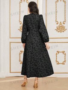 Tissu Jacquard Fukro 3D avec motif floral Jacquard tissé texturé pour la fabrication de vêtements de robe Jacquard en relief Cheongsam pour femmes - Product Image 5