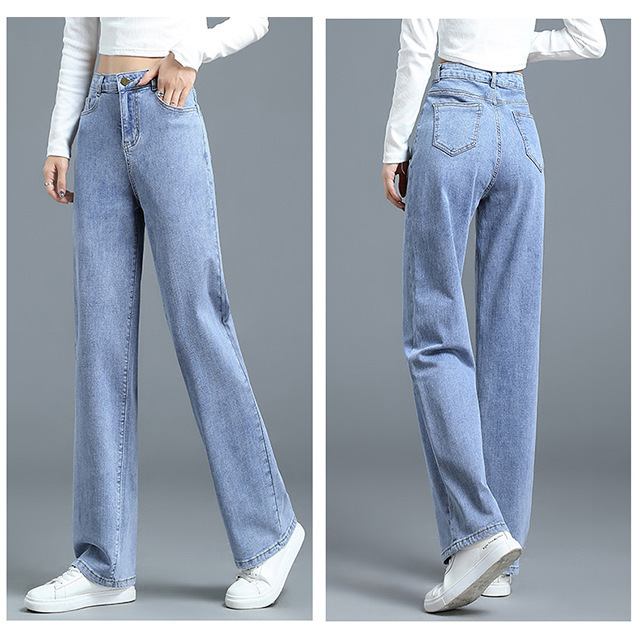 Bleu clair avec un pantalon long