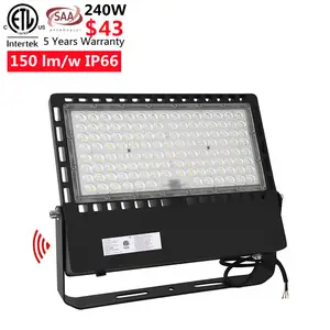 정직한 와트 300w 240w 200w 숨겨진 사진 센서 led 모듈 홍수 빛 80*150 도 100-277v CETL ETL SAA CE CB 인증서