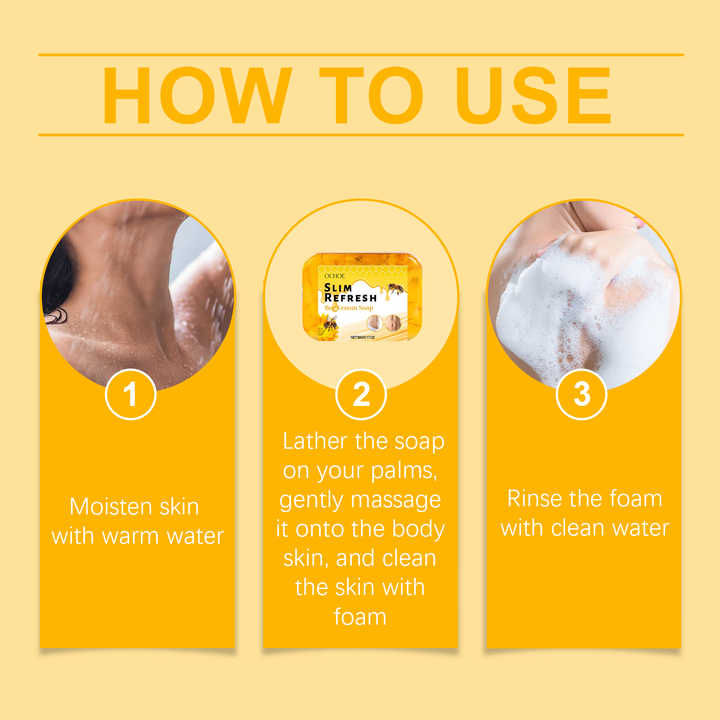 OUHOE Bee-Poison Bath Soap Gently Cleans, Moisturizes, Firms And Nourishes Skin, Delicate And Brightening