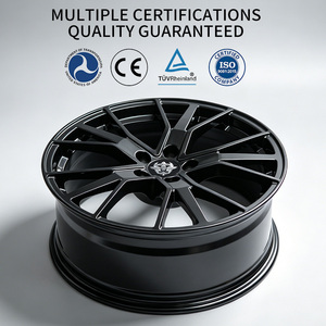 Ruedas FLowtone Nuevas <span class=keywords><strong>de</strong></span> Aleación para Automóvil, 19 Pulgadas, Negro Brillante, 5 Orificios, PCD 112, Llantas Deportivas Multirradio para Audi RS6 RS8 RS7 A4 A5 A6 A8 - Product Image 4