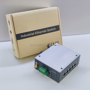 Promotion : Switch industriel non géré 5 ports Gigabit RJ45 IP40 avec boîtier en aluminium pour réseau industriel en rack - Product Image 1