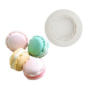 Moules à Fondant en Silicone Moules à Biscuits en Silicone pour la Cuisson Décoration de Gâteau 3D Macaron Hamburger Moules à Fondant en Silicone - Product Image 3