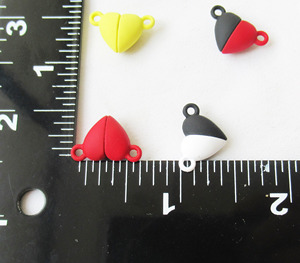 Chiusura magnetica a forma di cuore 16x11mm vernice Spray in metallo catenaccio per <span class=keywords><strong>gioielleria</strong></span> fai da te - Product Image 4