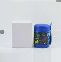 Gourde isotherme portable en acier inoxydable 304 de 300 ml avec cuillère, isolation thermique 6-12 heures, pour la rentrée scolaire