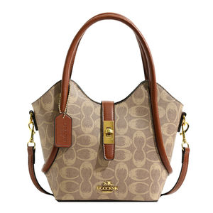 Mochila Casual de Gran Capacidad de Estilo Retro para Mujer de Alta Gama, Bolso de Mano con Estampado de Formas Geométricas, Correa de Hombro Desmontable - Product Image 3