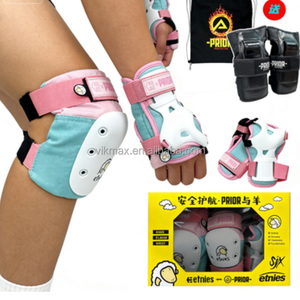 Protège-coudes et genouillères réglables professionnels, protège-poignets, pièces de skateboard durables, double protection pour les jeunes - Product Image 2