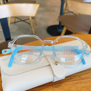Lunettes rondes pour enfants, monture TR90, lentille acrylique, protection oculaire sans ordonnance pour la myopie, 5809 - Product Image 3