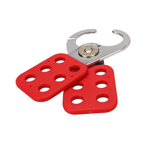 2024 meilleure vente moraillon PP poignée sécurité 6 trous acier sécurité verrouillage moraillon avec 1 mâchoire - Product Image 6