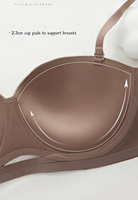 Soutien-gorge push-up sans fil respirant à design ajouré, bretelles réglables, sans armatures, pour femmes, avec support OEM/ODM