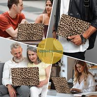 Housse de protection pour ordinateur portable en cuir PU léopard personnalisé, coque rigide en plastique pour MacBook Neo 13 pouces Air 13.6 15 Pro 14 16 pouces pour femmes