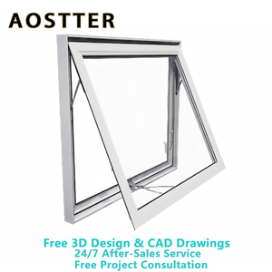 Ventana Corrediza Vertical de Vinilo AOSTTER, Resistente a Huracanes, con Vidrio Resistente a Impactos, para Proyectos Residenciales Costeros en <span class=keywords><strong>Florida</strong></span> - Product Image 3