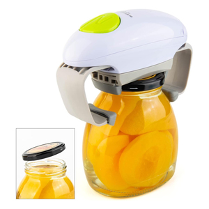 Ouvre-boîte électrique double oreille et ouvre-bouteille automatique One Touch Outil de cuisine ménager Ouvre-boîte électrique sûr pour les aliments - Product Image 1