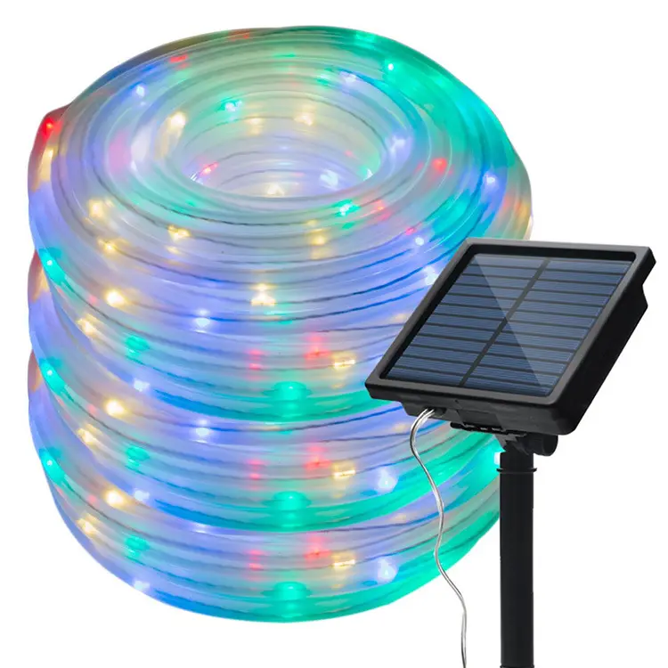 2020 Hot Sale Feuerwerk Lampe Warmweiß 33ft 100 LED Outdoor Wasserdicht Dekorative Urlaub Solar LED Garten Lichterketten
