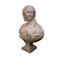 Buste romain en marbre pierre style personnalisé pierre blanche classique marbre méduse buste tête statues à vendre