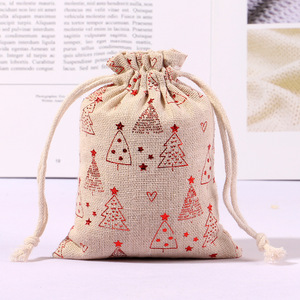 Christmas Decorations Gold Foil Durable Reusable Hot Stamping Gift <b>Bag</b> Christmas Drawstring <b>Advent</b> <b>Calendar</b> Candy Wrapping - Product Image 4