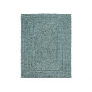 Tapis Premium Tissé à la Main 100% Jute Biologique Couleur Unie Résistant aux Taches Convivial pour les Animaux Réversible Lavable Antidérapant Rembourré - Product Image 3