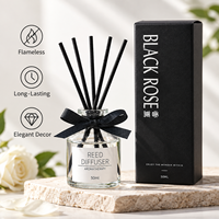 Diffuseur de parfum d'ambiance OEM & ODM 50 ml avec bâtonnets en rotin pour la maison, la chambre et le bureau