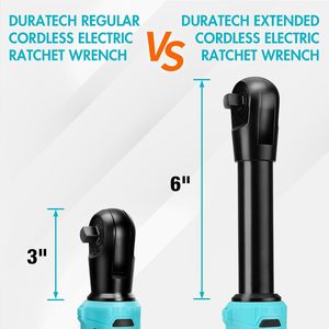 Llave de Trinquete Inalámbrica DURATECH con Batería, 3/8'', 12V, 48 Ft-Lbs de Torque Máximo, Cuello Largo, Motor sin Escobillas, 10 - Product Image 2