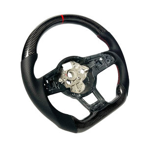 Volante de Fibra de Carbono MK7 con Cuero y Gamuza para Volkswagen VW Golf MK7 7.5 GTI GTD GTE <span class=keywords><strong>R</strong></span> Polo GTI CC Passat Tiguan - Product Image 3
