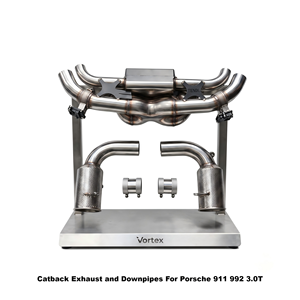 Vortex Performance Stainless Steel Catback <b>Exhaust</b> With Downpipes For Porsche 911 992 3.0T Racing Upgrade - Product Image 1