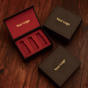 Custom Luxury <b>Magnetic</b> Perfume <b>Box</b> with Flocking EVA Insert, Rigid Paper Perfume Packaging <b>Box</b> with Gold Foil Stamping & UV - Product Image 4
