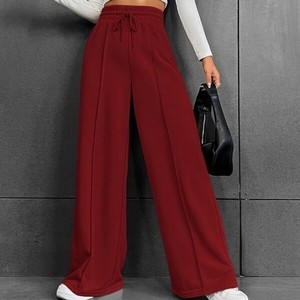 Pantalon de survêtement ample et droit pour femme, coupe large, décontracté, sport, tendance - Product Image 3
