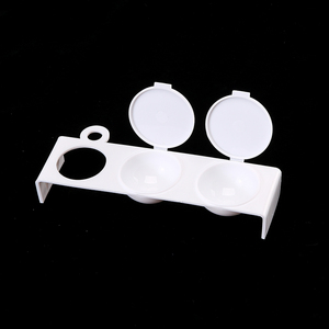 ถ้วยพลาสติกแบบ 3 ช่อง พร้อมฝาปิด สำหรับผสมอะคริลิคและน้ำยาทำเล็บ - Product Image 4