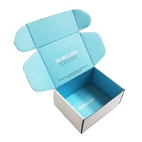 Bande de déchirure adhésive personnalisée à quantité minimale de commande bas ouvert boîte postale en carton auto-scellante pour emballage cadeau