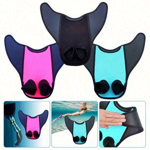 Aletas de Natación Monofin de Sirena para Adultos, Material PVC/PP, Colores Negro/Rosa/Azul, Aletas de Entrenamiento de Natación para Buceo - Product Image 2