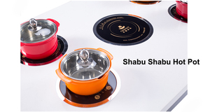 Cenhot thương mại tùy chỉnh bằng đá cẩm thạch Bếp cảm ứng Nhà hàng Lẩu bàn ăn - Product Image 2