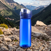Bouteille d'eau en Tritan sans BPA de 700 ml à boire directement, pour le sport, en plastique, à boire directement, pour la vente en gros, grande capacité, écologique