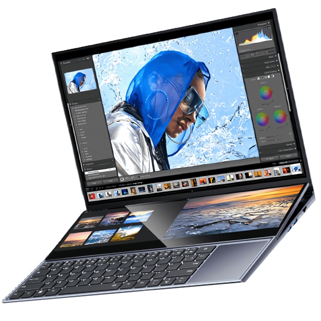 16 Inch + 14 Inch Touch Dual Screen Double Monitor 6 Core 12 Thread  64GB 2TB SSD Intel Core I7 9th Gen I7-9750H Business Laptop