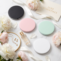 Type C Rechargeable Portable Travel LED Light Cosmetic Makeup Mirror Foldable Pocket Mirror