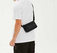 Sac bandoulière long multi-zippé tendance pour homme, léger, idéal pour les courts trajets, le shopping quotidien et les activités de plein air