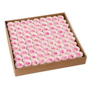 Murah grosir warna-warni kecil mawar merah sabun mandi bunga hadiah untuk pernikahan