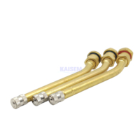Válvula de Neumático para Camión KAISHENG V3.20.4 V.3.20.6, Nueva, de Aluminio, sin Cámara, con Abrazadera Metálica, de Latón, Resistente al Calor