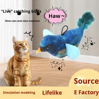 Nuevo Juguete de Vinilo para Gatos, Simulación de Pájaro con Sonido, Resistente a Arañazos, Colgante, para Gatos, Anti-Aburrimiento, Autoentretenimiento, Suministros para Mascotas
