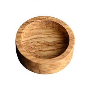 Custom Logo Carved Large Acacia Wood Serving <b>Bowl</b> Set- Includes Salad <b>Bowl</b> <b>and</b> <b>Plates</b> Natural Acacia <b>Bowls</b> Asian Zen Design - Product Image 3