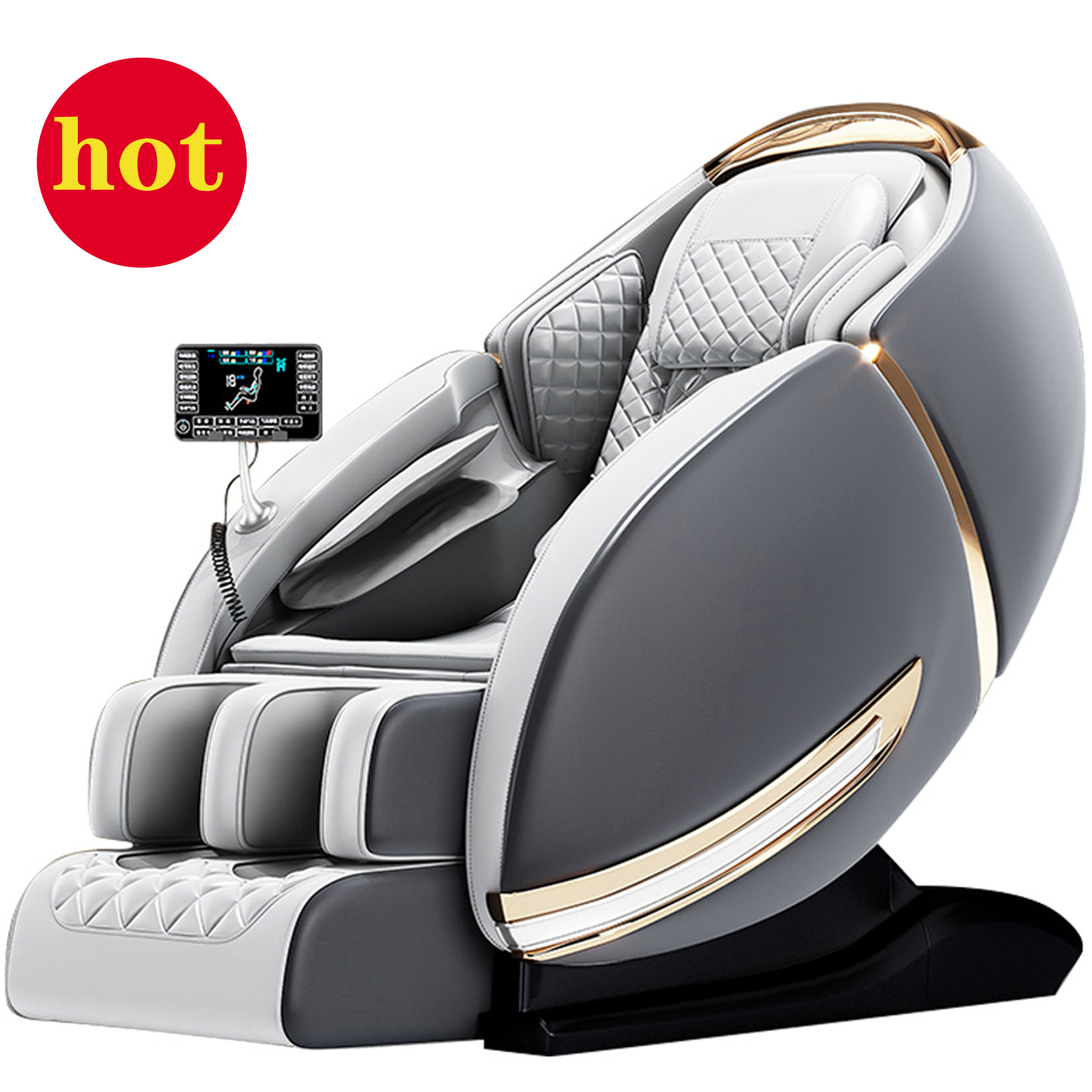 Guoheng AM183 Luxe Liggende Full Body Stoel Massager Goedkope Prijs Sl 3D Airbag Kneden Terug Hoofd Massage Stoel