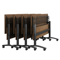 Table de formation rectangulaire moderne en acier et mélamine, pliable, multi-usage, pour université, bureau, garantie 2-3 ans, pour étudiants