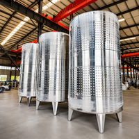 Tanque de Fermentación de Acero Inoxidable de 2000L, Fermentador Cónico para Cerveza, Vino y Sidra con Camisa de Enfriamiento para Cervecería